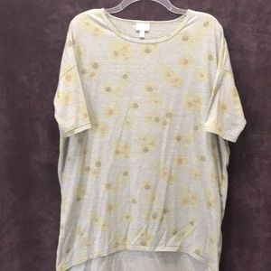 Gray Sunflower LuLaRoe Irma Sz Small
